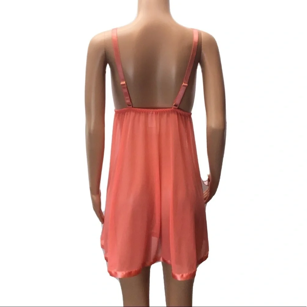 Spree Intimates Persimmon Babydoll Nightie Set